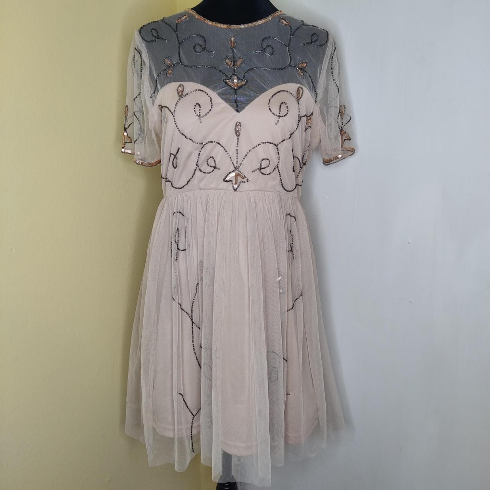 Sequence/ beads party dress
